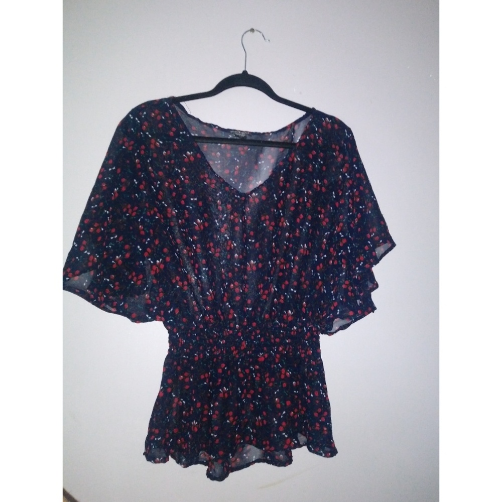 Floral Peplum Shirt